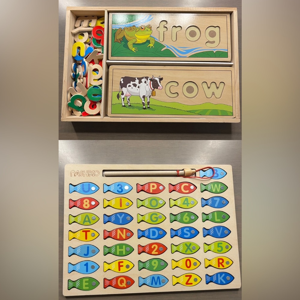 (2) Wooden Educational Games